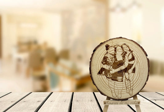 Porta retrato de madera