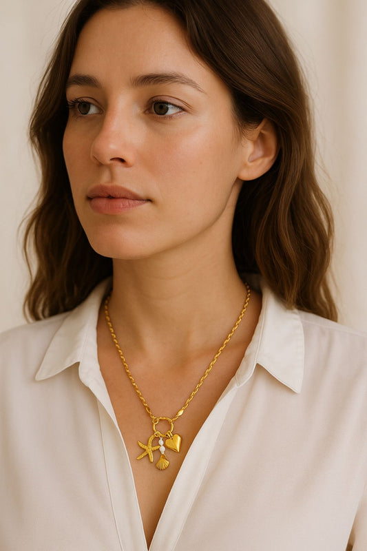 3 Pendants Necklace