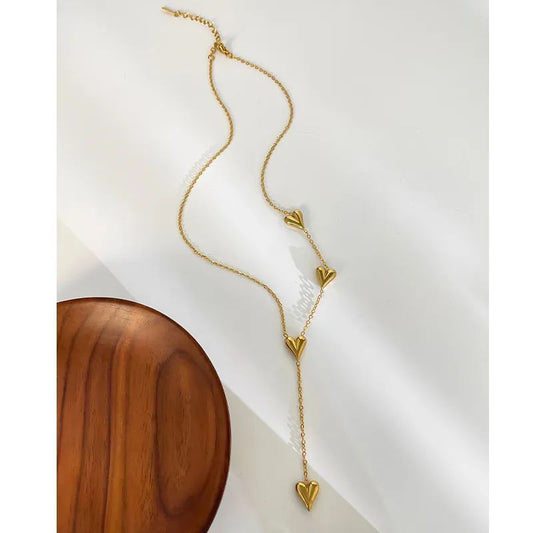 Heart style 18K Gold PVD